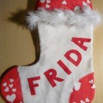 Mikulás zokni készítése, letölthető szabásmintával