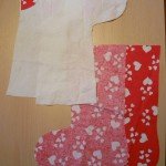 Mikulás zokni készítése, letölthető szabásmintával