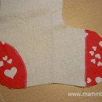 Mikulás zokni készítése, letölthető szabásmintával