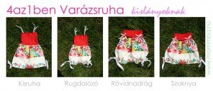 Praktikus, átalakítható ruha kislányoknak