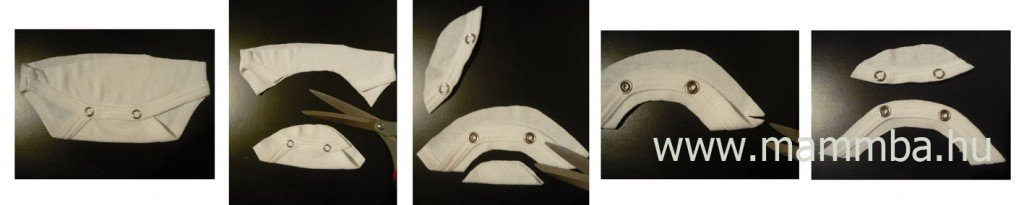 Kinőtt body-ból rugdalózó kisfiúknak