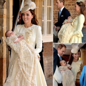 Kate Middleton /Katalin hercegnő ruhája a keresztelőn, György herceg keresztelője