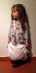 Openbag hálózsák és hordható takaró gyerekeknek