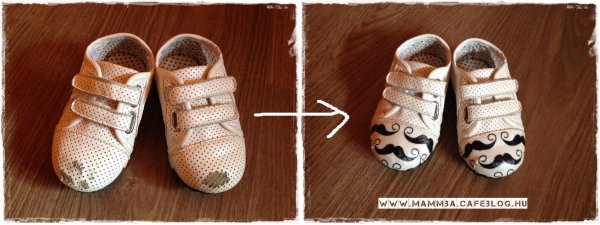 Kopott orrú gyerekcipő felújítása