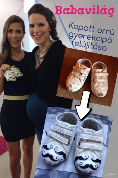 Kopott orrú gyerekcipő felújítása