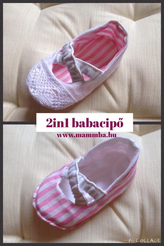 Alkalmi és hétköznapi Ki-be fordítható babacipő kislányoknak